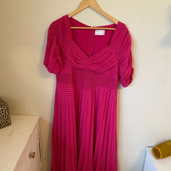 NWT ASOS Design pink midi dress - Picture 4 of 9